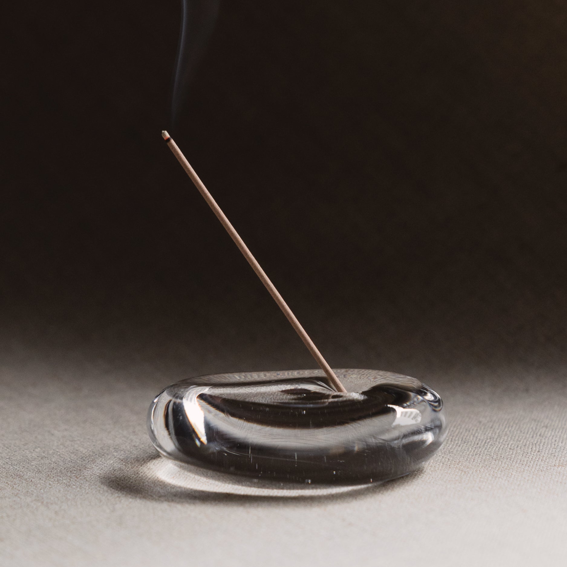 Glass Incense Stand