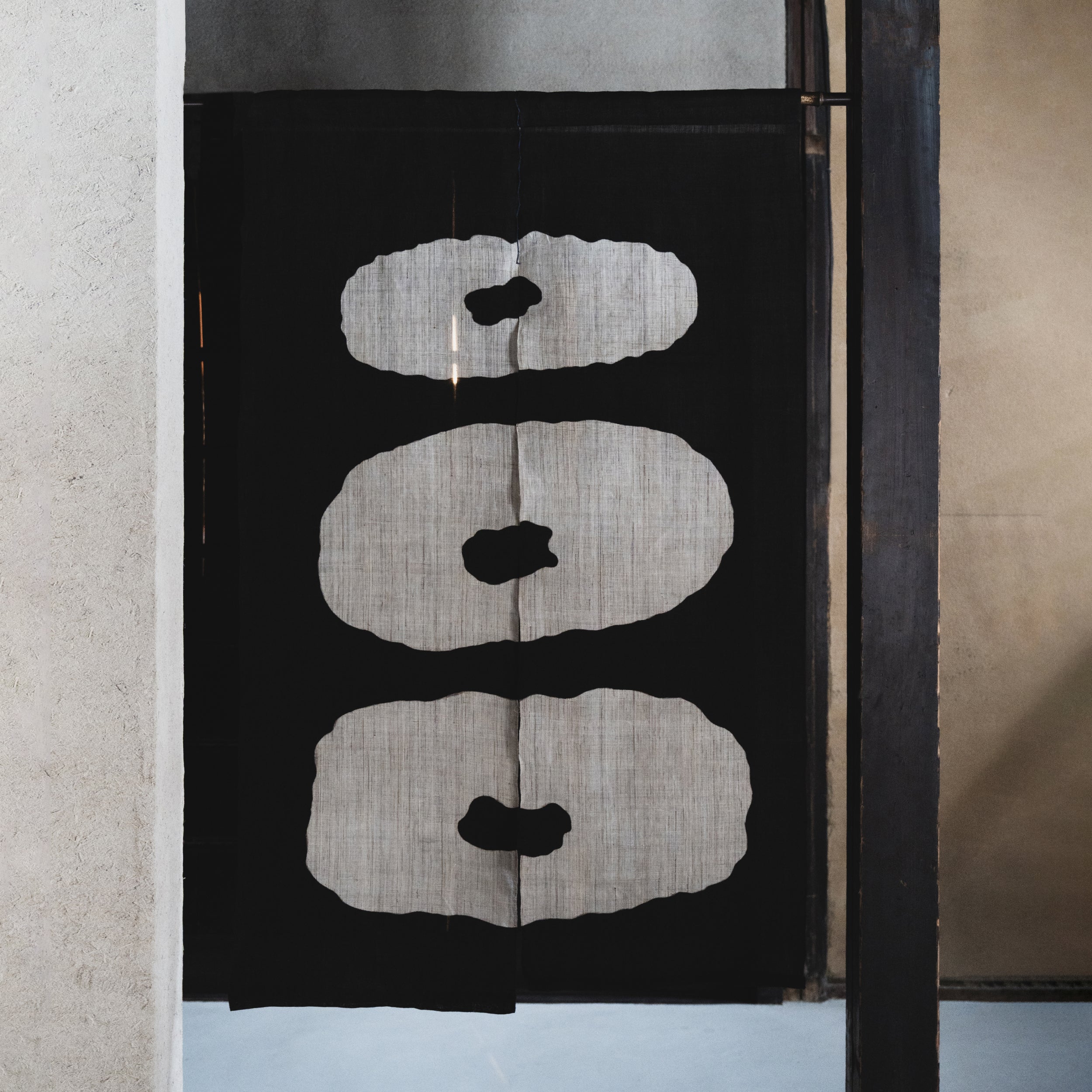 Katazome Wall Piece - Sumi Black