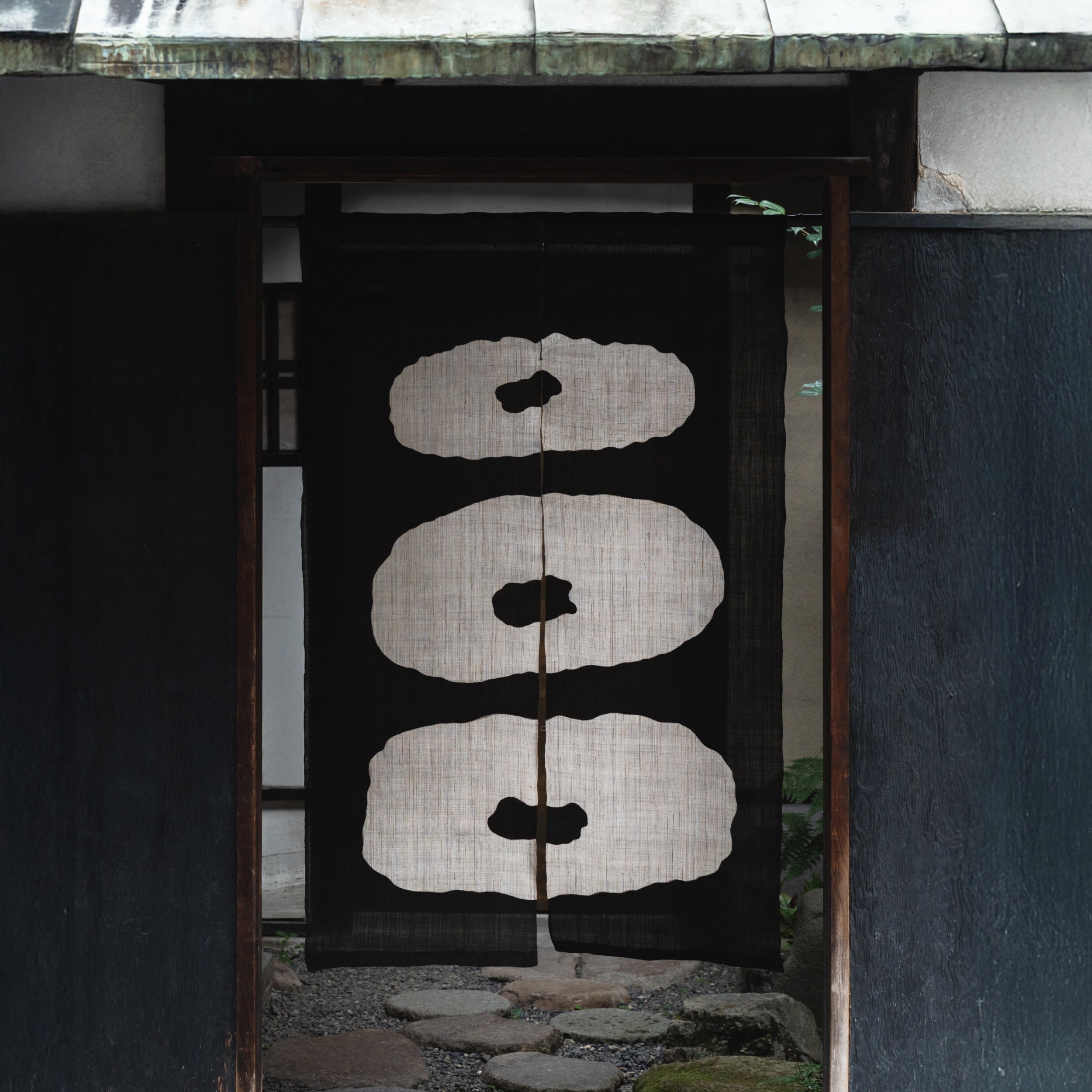 Katazome Wall Piece - Sumi Black
